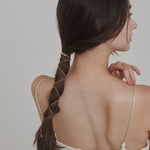 ciite' シーテ ヘアアクセサリー グルグルヘアフックスエードリボン