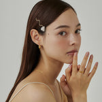 ciite' シーテ ヘアアクセサリー ワンポイントストーンヘアピン