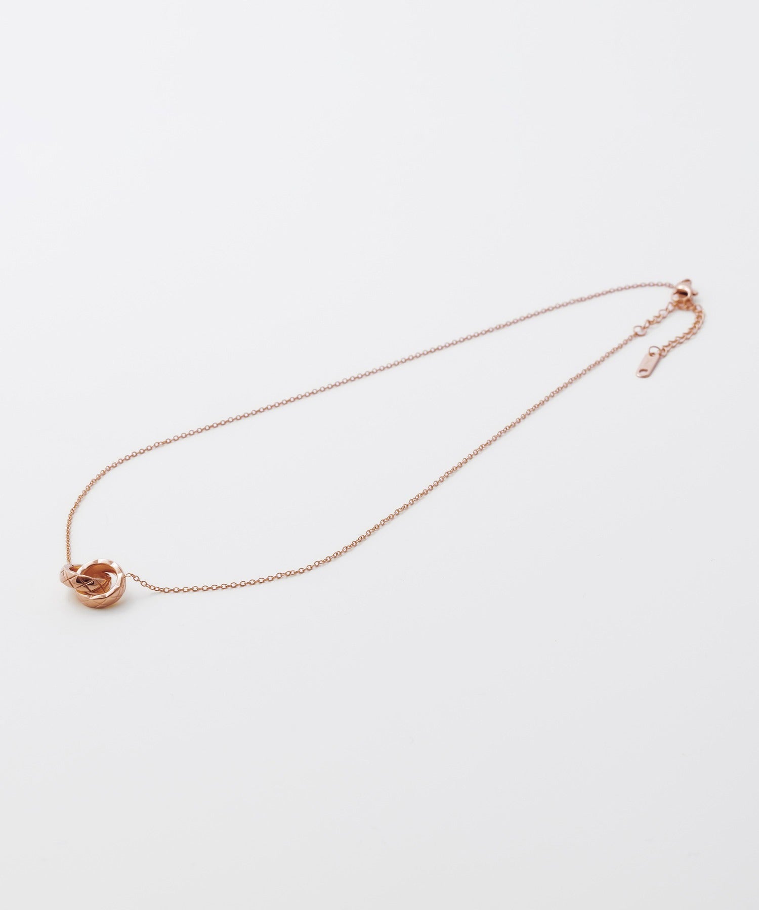 ciite' シーテ ネックレス 【 金属アレルギー対応 】 ダブルリング ネックレス サージカルステンレス