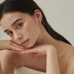 ciite' シーテ ピアス（両耳用） チェーンリボンピアス (両耳用)