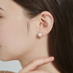 ciite' シーテ ピアス（両耳用） 【8mm】 選べるパールピアス （コットンパール / アクリルパール） (両耳用)