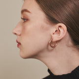 ciite' シーテ ピアス（両耳用） 【 金属アレルギー対応 】 シンプルフープピアス サージカルステンレス (両耳用)