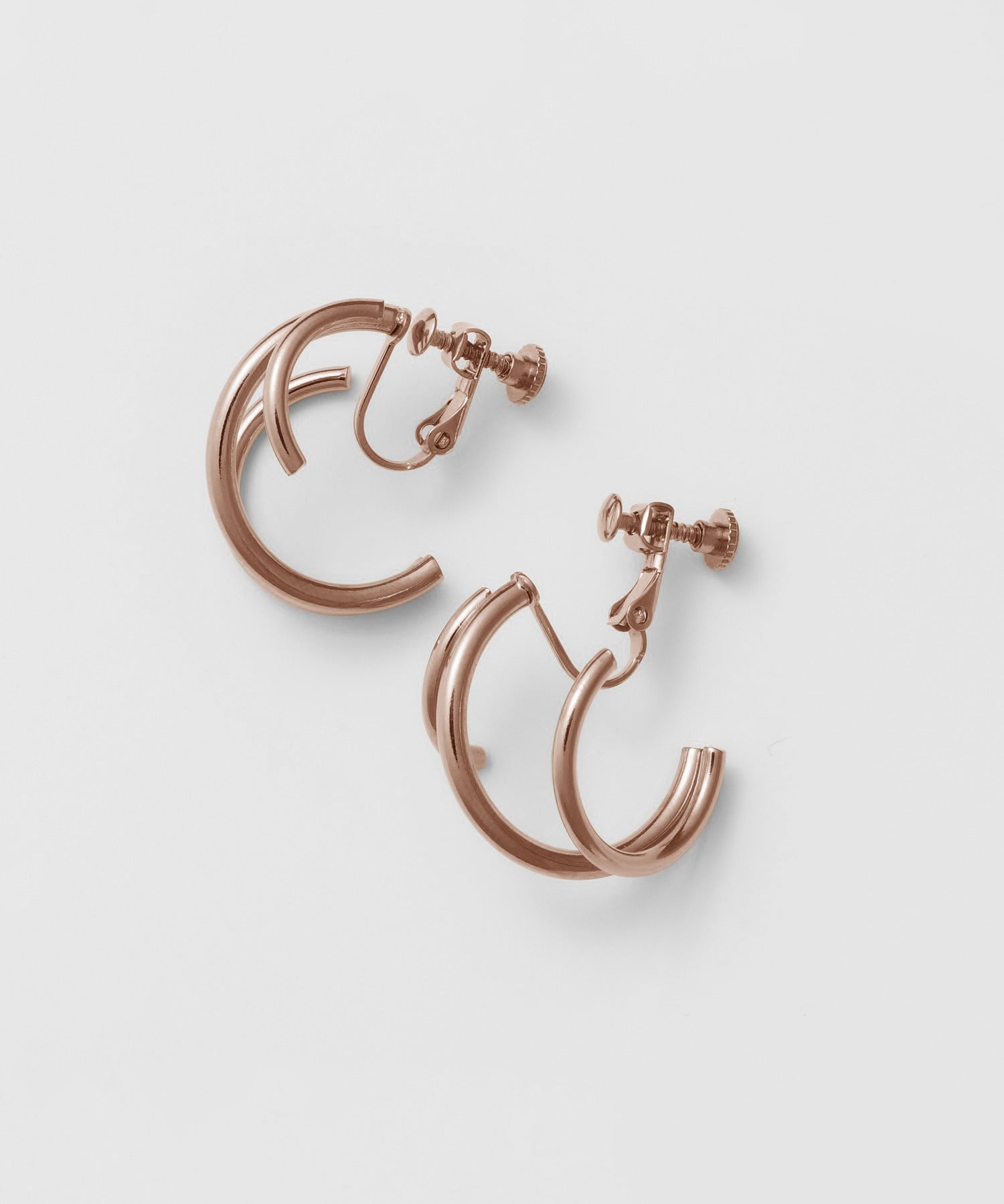 ciite' シーテ イヤリング 【 金属アレルギー対応 】 デザインフープイヤリング サージカルステンレス (両耳用)