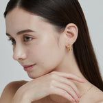 ciite' シーテ ピアス（両耳用） 【 金属アレルギー対応 】 ダブルライン ツイストフープピアス サージカルステンレス (両耳用)