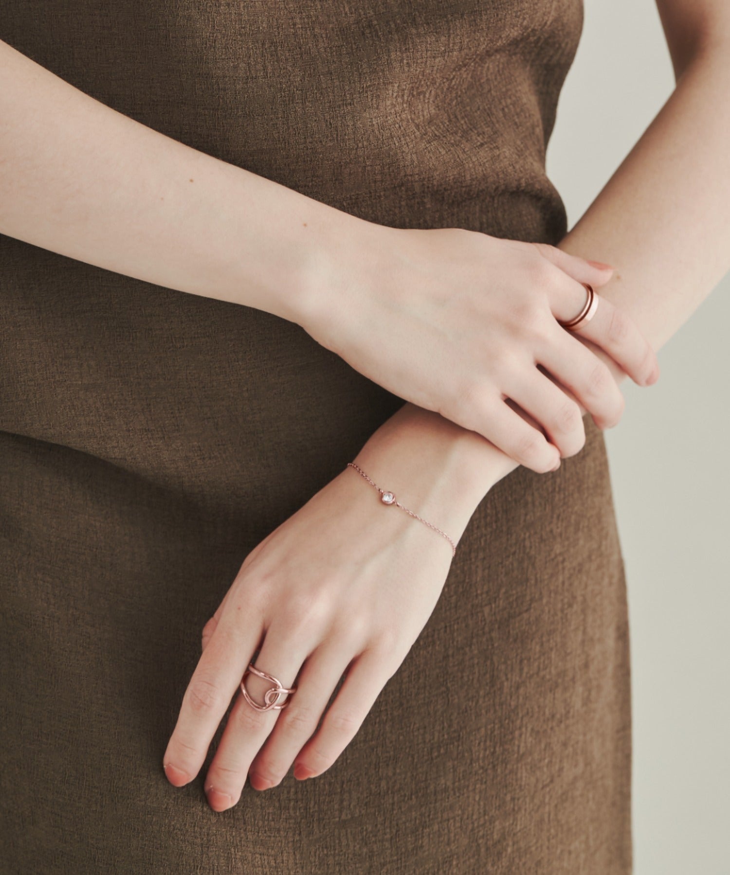 ciite' シーテ ブレスレット 【 金属アレルギー対応 】 シンプルビジューブレスレット サージカルステンレス