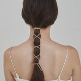 ciite' シーテ ヘアアクセサリー グルグルヘアフックスエードリボン