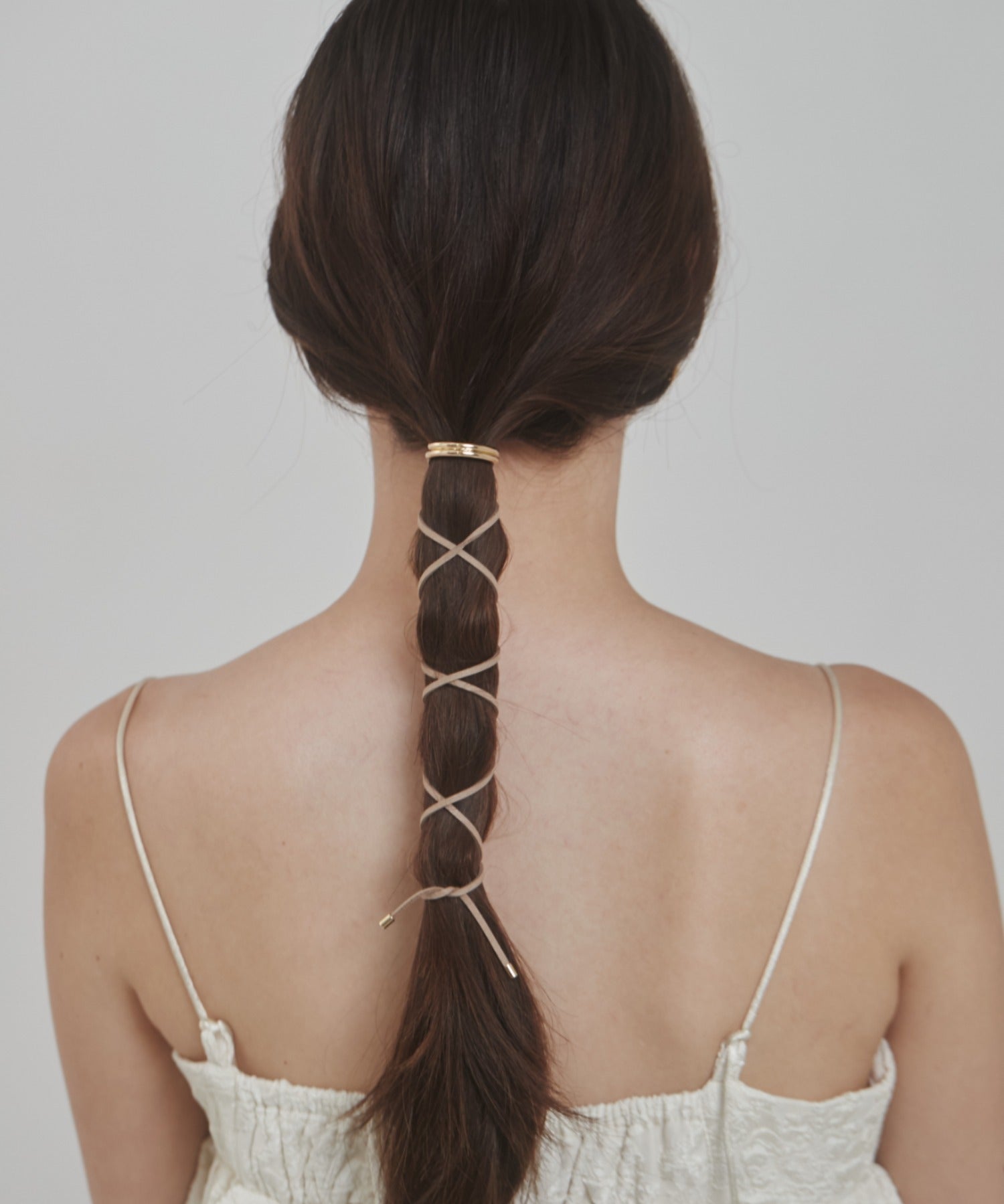 ciite' シーテ ヘアアクセサリー グルグルヘアフックスエードリボン