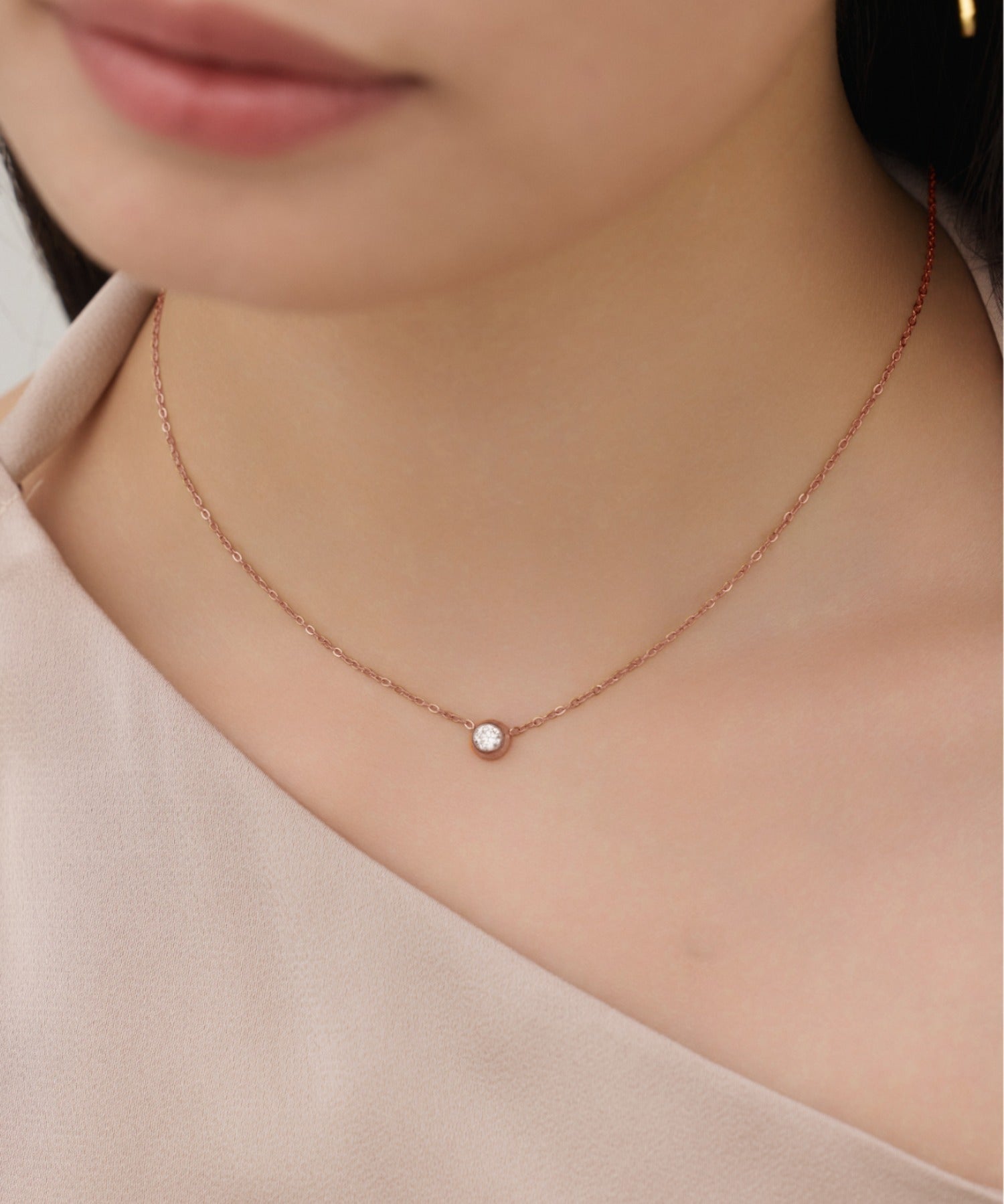 ciite' シーテ ネックレス 【 金属アレルギー対応 】 ブライトストーンネックレス サージカルステンレス