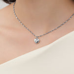 ciite' シーテ ネックレス 【 金属アレルギー対応 】 ビジューハートネックレス サージカルステンレス