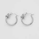 ciite' シーテ ピアス（両耳用） 【 金属アレルギー対応 】 ノットフープピアス サージカルステンレス (両耳用)