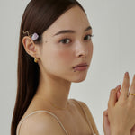 ciite' シーテ ヘアアクセサリー ワンポイントストーンヘアピン
