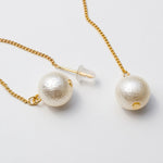 ciite' シーテ ピアス（両耳用） ゴールドチェーン × パールピアス (両耳用)