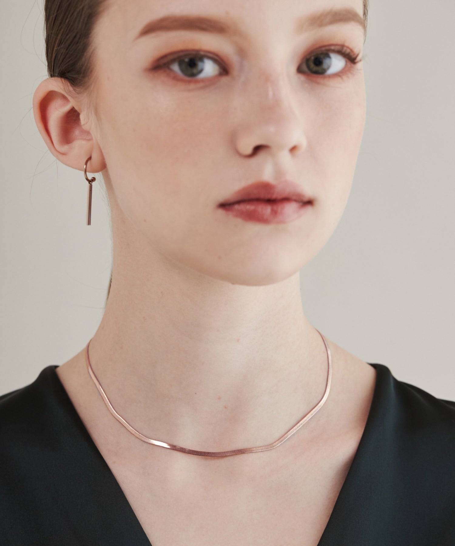 ciite' シーテ ネックレス 【 金属アレルギー対応 】 2.5mm スネークチェーンネックレス サージカルステンレス