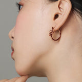 ciite' シーテ ピアス（両耳用） 【 金属アレルギー対応 】 ノットフープピアス サージカルステンレス (両耳用)