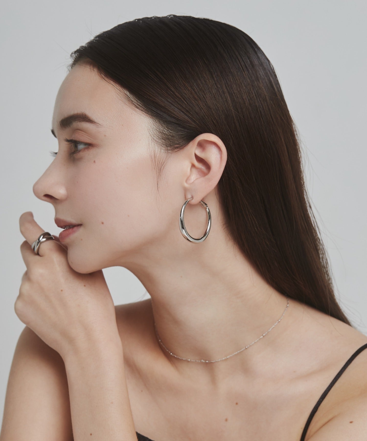 ciite' シーテ ピアス（両耳用） リングフープピアス (両耳用)