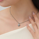 ciite' シーテ ネックレス 【 金属アレルギー対応 】 ビジューハートネックレス サージカルステンレス