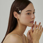 ciite' シーテ ヘアアクセサリー ワンポイントストーンヘアピン
