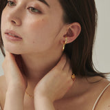 ciite' シーテ ピアス（両耳用） 立体デザインピアス イヤーカフ風 (両耳用)