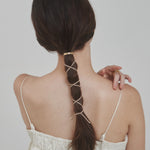 ciite' シーテ ヘアアクセサリー グルグルヘアフックスエードリボン