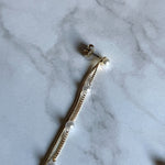 ciite' シーテ ピアス（両耳用） パール & ロングチェーン ドロップピアス (両耳用)