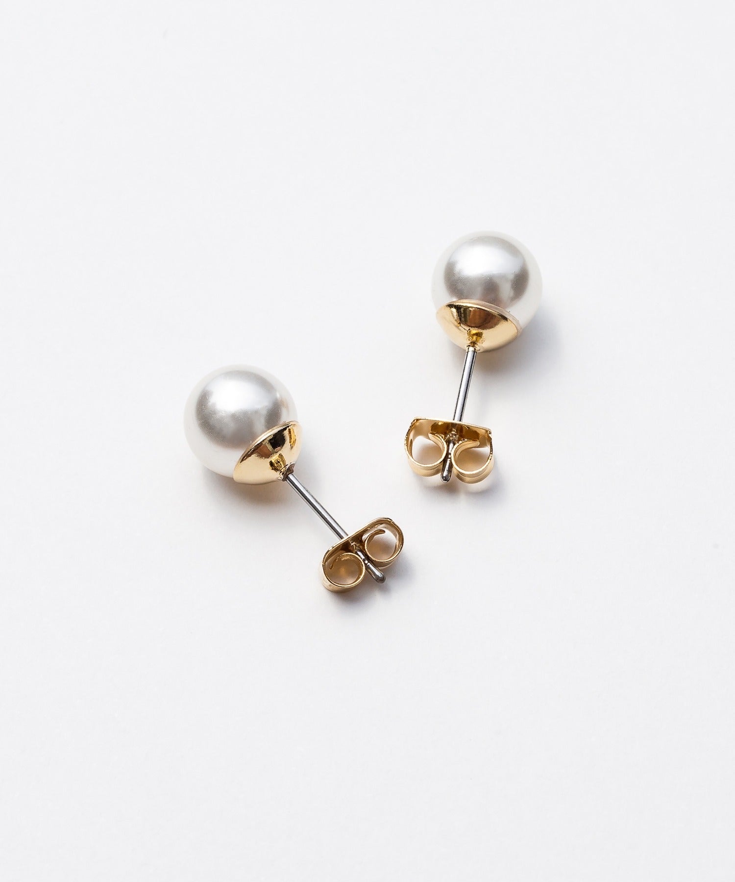 ciite' シーテ ピアス（両耳用） 【8mm】 選べるパールピアス （コットンパール / アクリルパール）