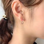 ciite' シーテ ピアス（両耳用） simple pierce / シンプルピアス ピンクゴールド FREE