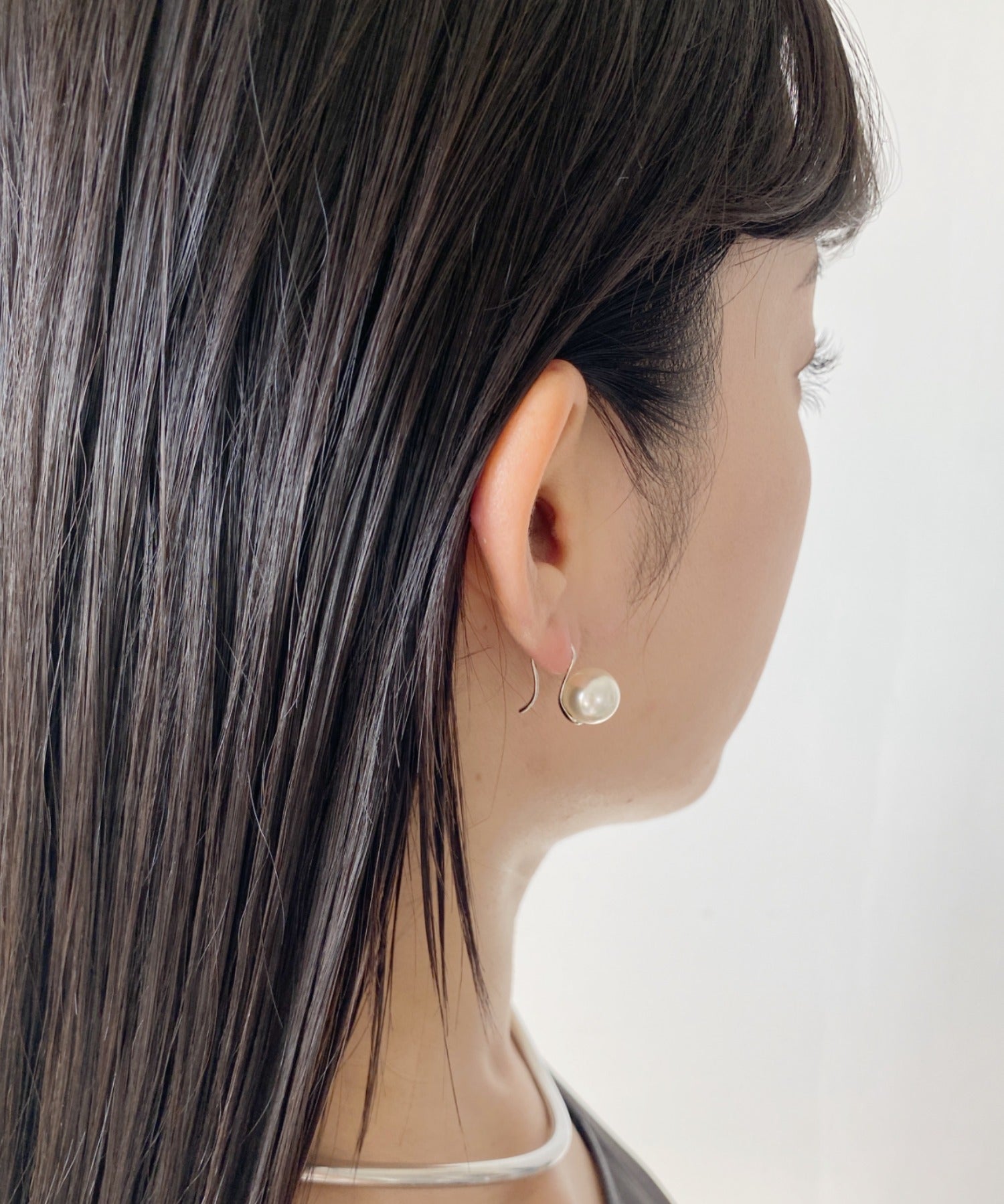 ciite' シーテ ピアス（両耳用） パールフックピアス