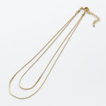 ciite' シーテ ネックレス simple double snake necklace / シンプル2連スネークネックレス