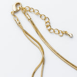 ciite' シーテ ネックレス simple double snake necklace / シンプル2連スネークネックレス