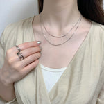 ciite' シーテ ネックレス simple double snake necklace / シンプル2連スネークネックレス