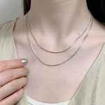 ciite' シーテ ネックレス simple double snake necklace / シンプル2連スネークネックレス