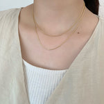 ciite' シーテ ネックレス simple double snake necklace / シンプル2連スネークネックレス