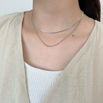 ciite' シーテ ネックレス simple double snake necklace / シンプル2連スネークネックレス