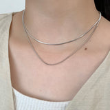 ciite' シーテ ネックレス simple double snake necklace / シンプル2連スネークネックレス