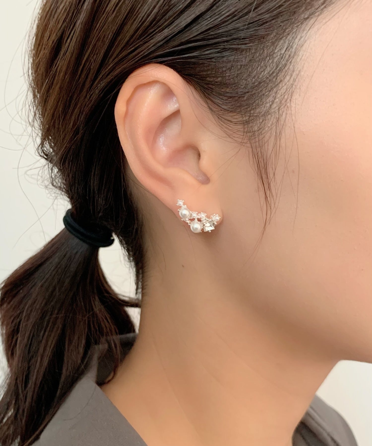 ciite' シーテ ピアス（両耳用） パールビジューピアス