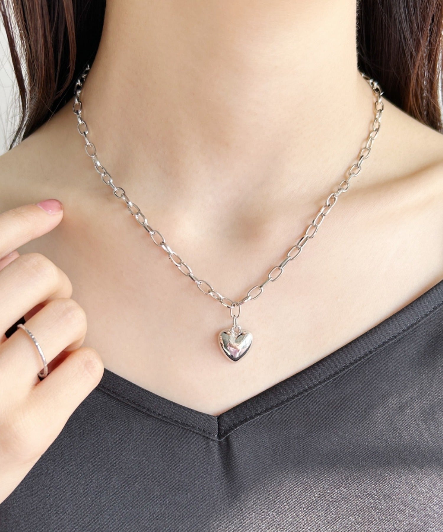 ciite' シーテ ネックレス heart top chain necklace / ハートトップチェーンネックレス