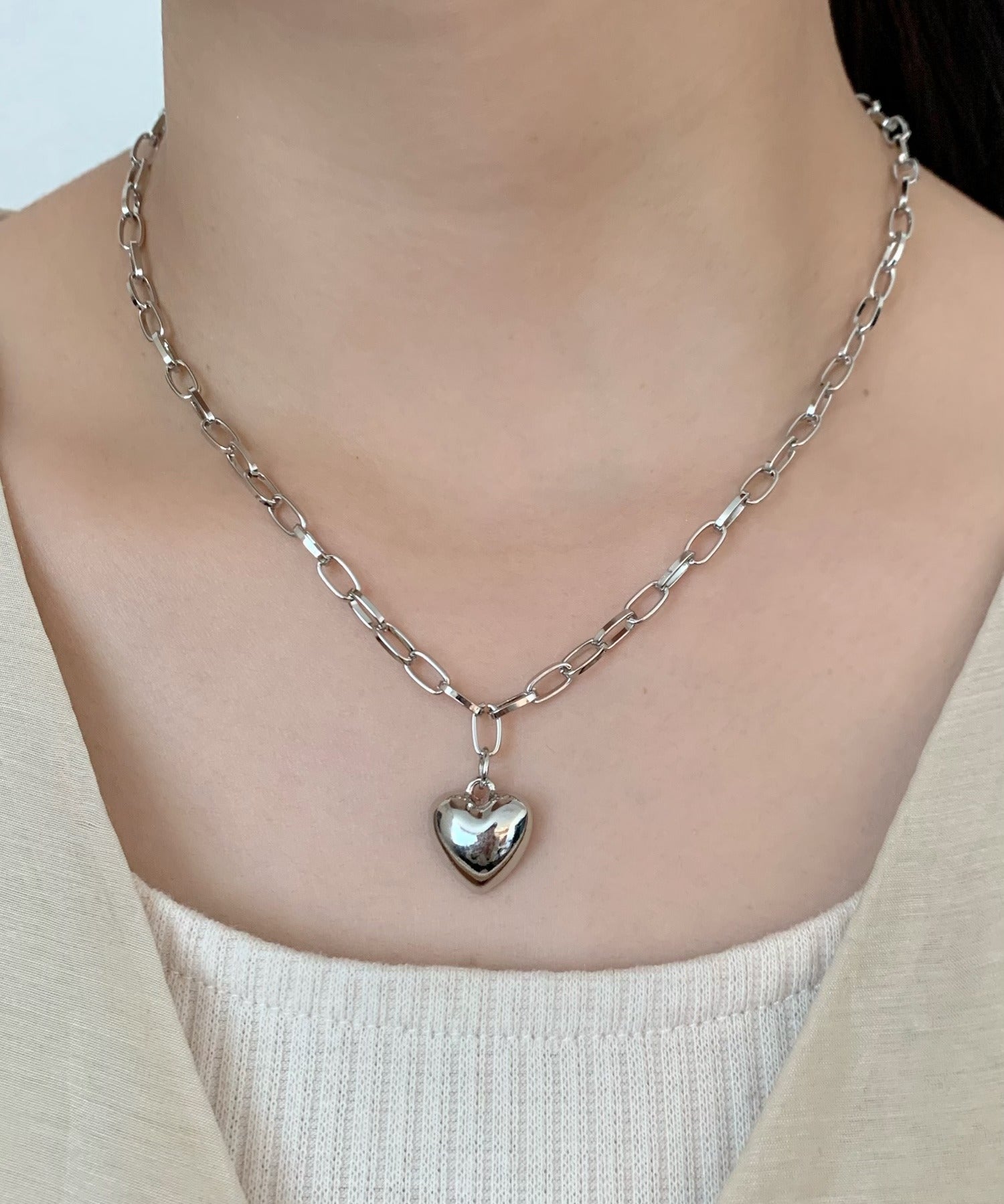 ciite' シーテ ネックレス heart top chain necklace / ハートトップチェーンネックレス