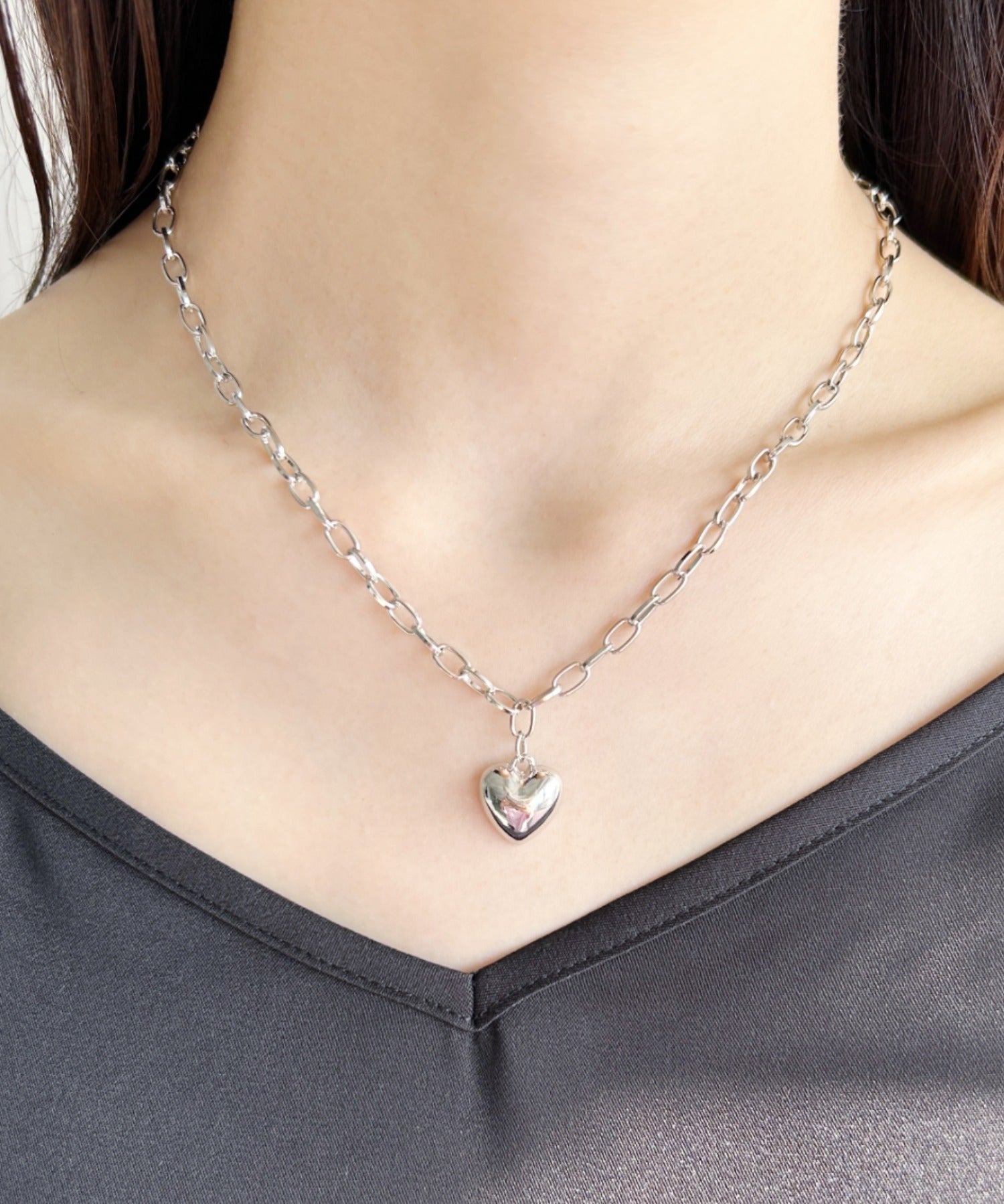 ciite' シーテ ネックレス heart top chain necklace / ハートトップチェーンネックレス