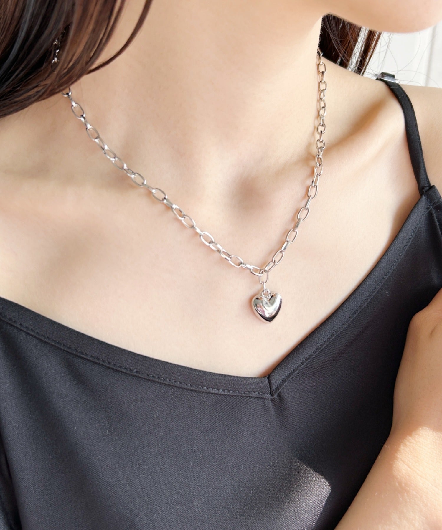 ciite' シーテ ネックレス heart top chain necklace / ハートトップチェーンネックレス