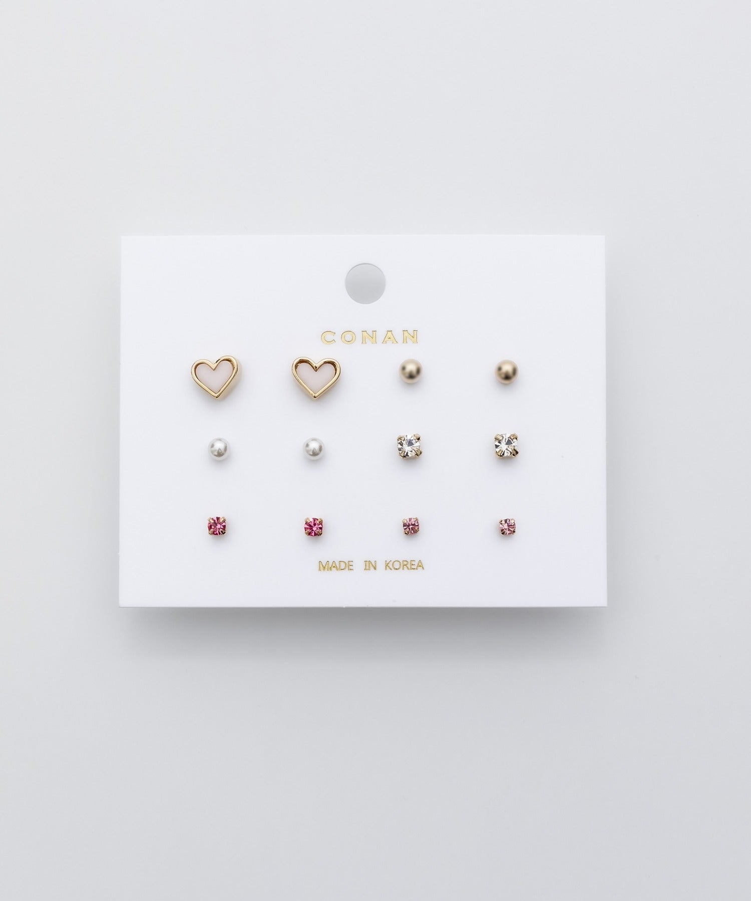 ciite' シーテ ピアス（両耳用） ピアス 6セット / pierce 6 set ピンク FREE