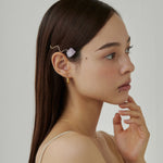 ciite' シーテ ヘアアクセサリー ワンポイントストーンヘアピン