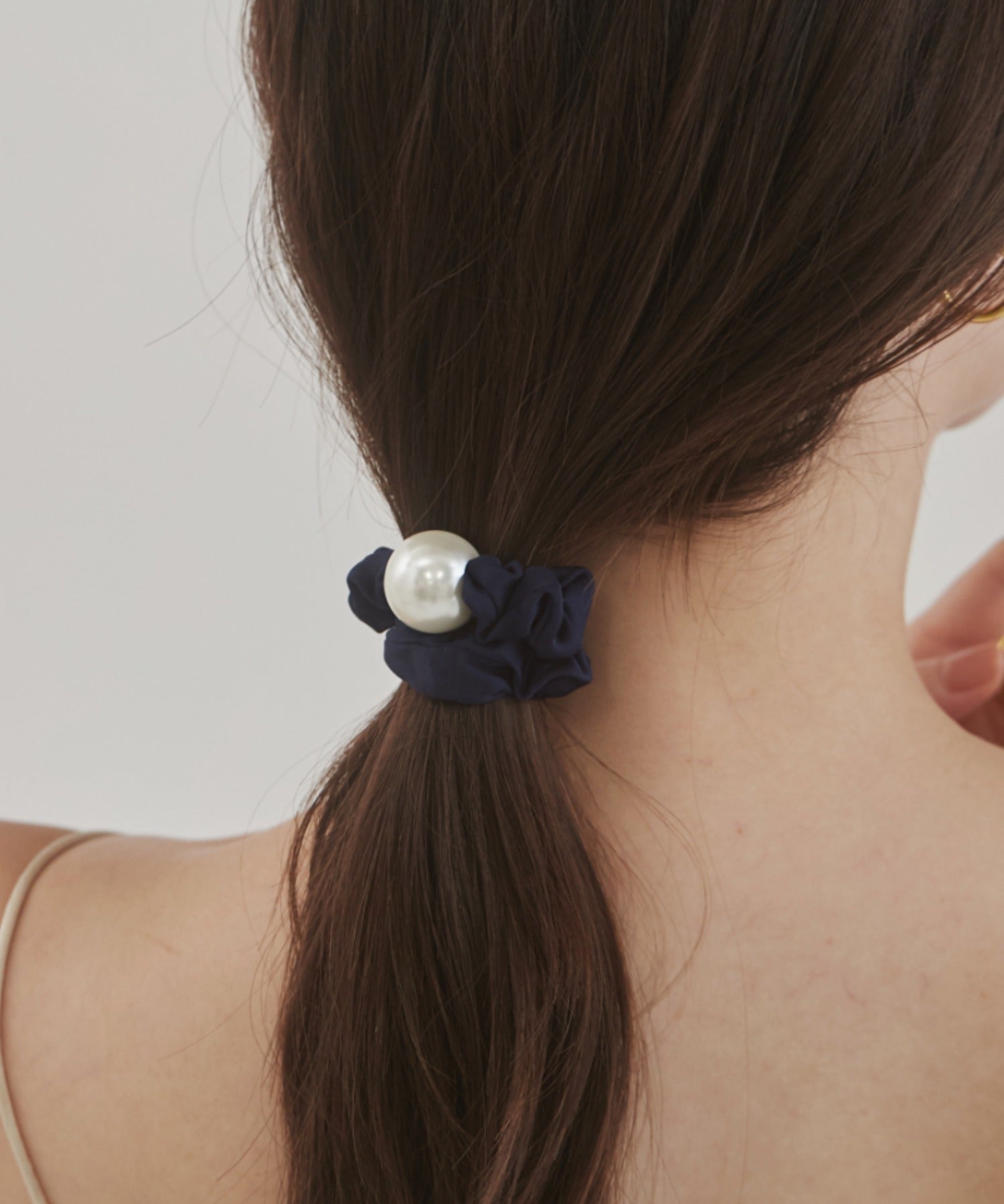 ciite' シーテ ヘアアクセサリー フレンチサテンパール シュシュ