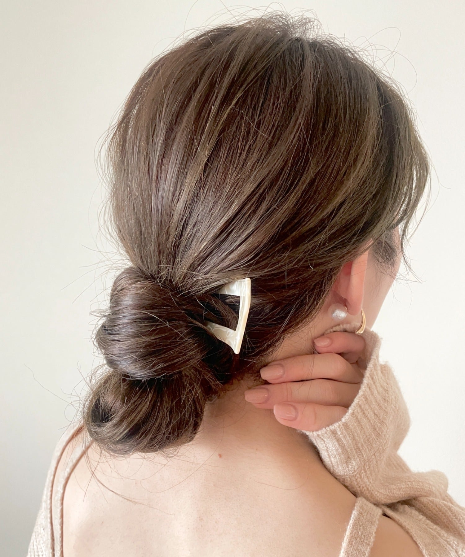 ciite' シーテ ヘアアクセサリー シェリーミックスマーブルかんざし