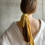 ciite' シーテ ヘアアクセサリー フレンチベロアリボン / シュシュ & リボンセット イエロー FREE