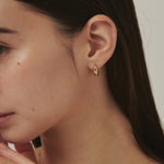 ciite' シーテ ピアス（両耳用） ドロップフープピアス / drop hoop pierce (両耳用)