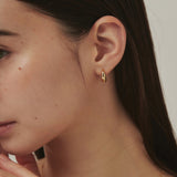 ciite' シーテ ピアス（両耳用） ドロップフープピアス / drop hoop pierce (両耳用)
