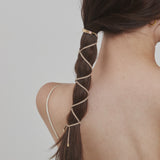 ciite' シーテ ヘアアクセサリー グルグルヘアフックスエードリボン