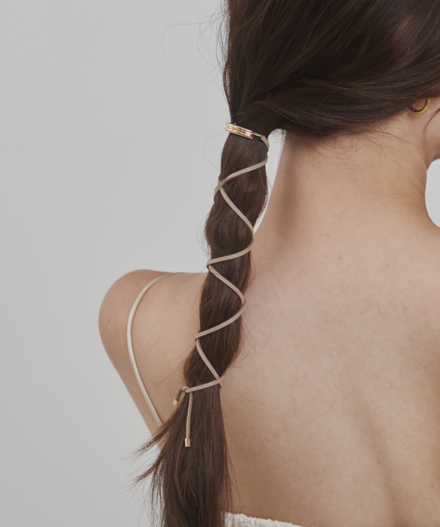 ciite' シーテ ヘアアクセサリー グルグルヘアフックスエードリボン