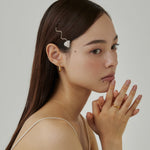 ciite' シーテ ヘアアクセサリー ワンポイントストーンヘアピン