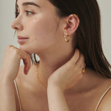 ciite' シーテ ピアス（両耳用） 立体デザインピアス イヤーカフ風 (両耳用)